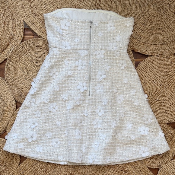 Anthropologie Strapless Floral Dress - Picture 4 of 4